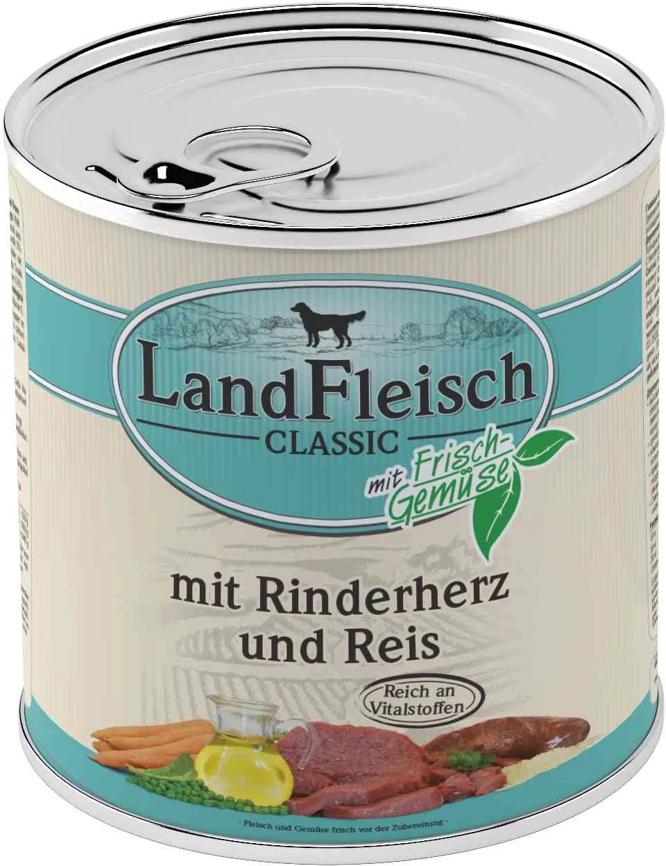 Landfleisch Dog Classic hovězí srdce s rýží