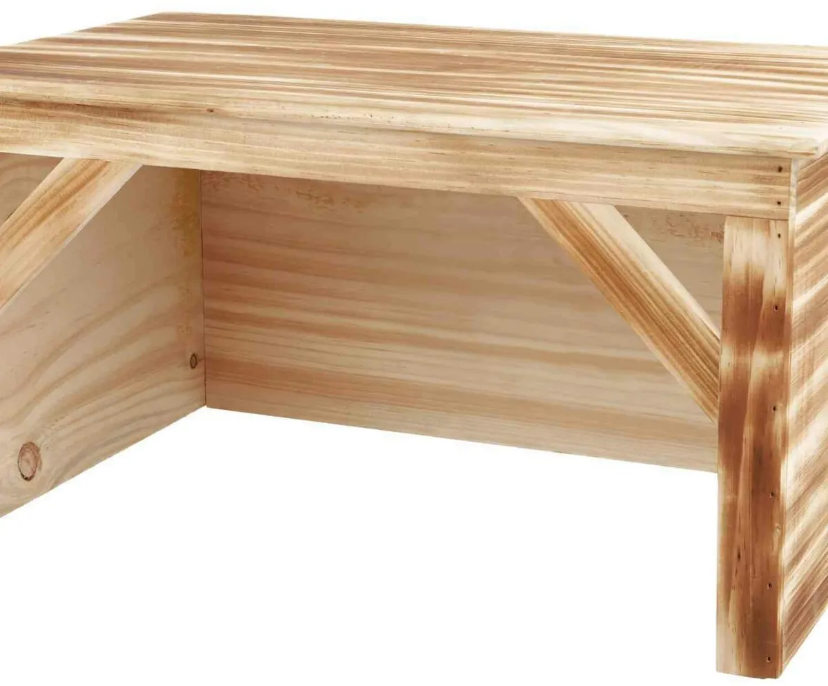 Dřevěný dům pro králíky, opalované dřevo 50 x 26 x 31 cm