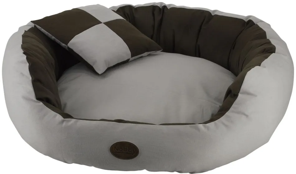 Nobby LOBO donut pelíšek s polštářkem hnědá