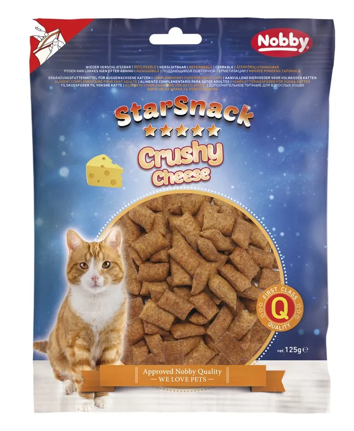 Nobby StarSnack Cat Crushy křupavé polštářky se sýrem