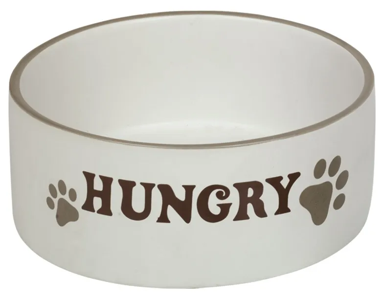 Nobby HUNGRY keramická matná miska krémová