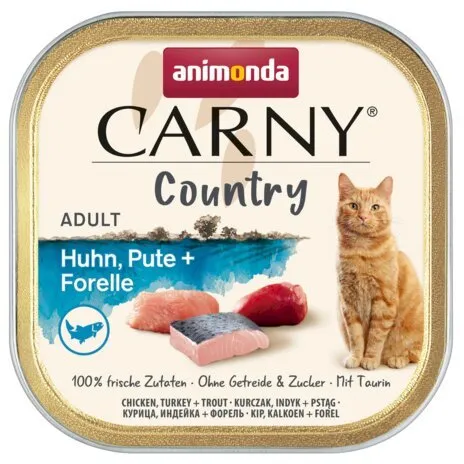 ANIMONDA CARNY Country Adult kuře, telecí a zvěřina, paštika pro kočky