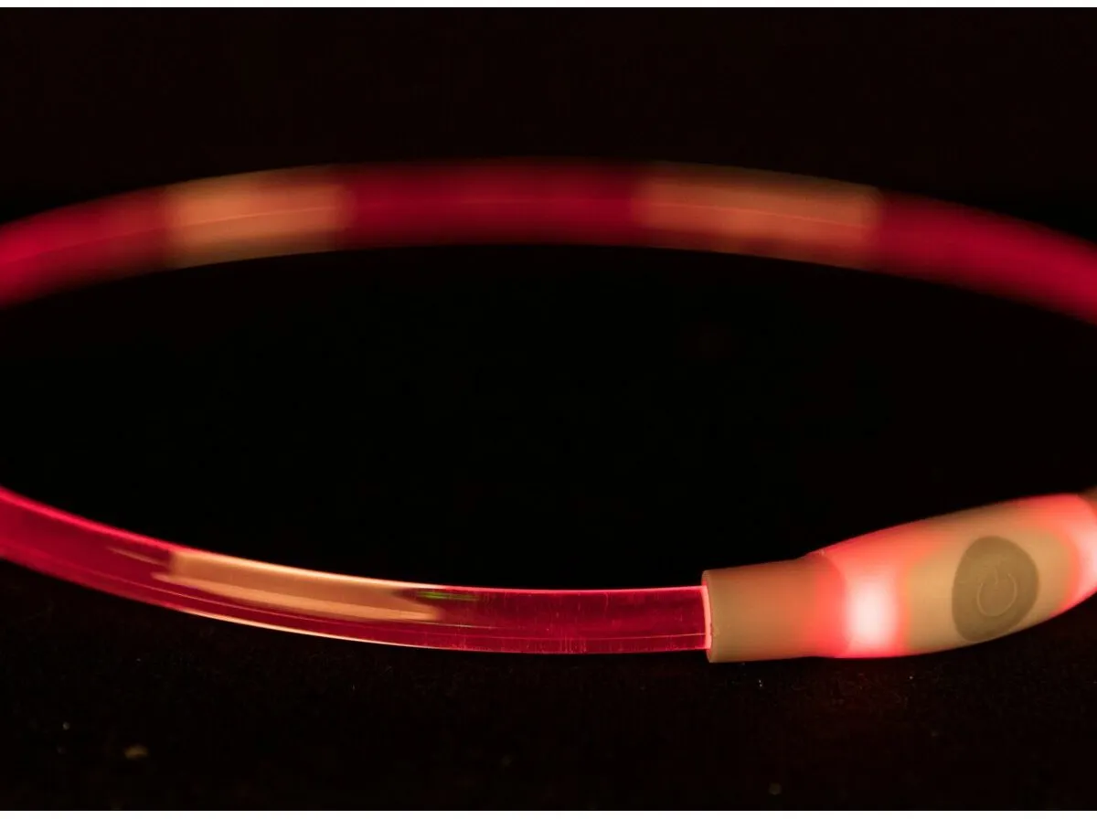 Flash light ring USB, blikací obojek - ø 8 mm, (RP 2,10 Kč)
