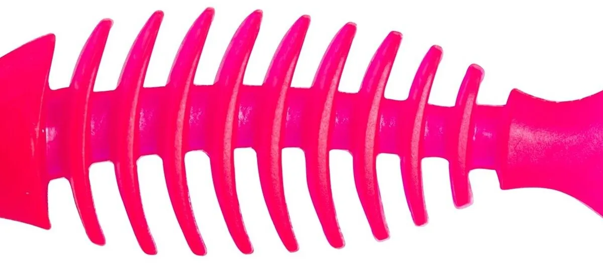 Barevná rybička dentální malá voňavá, tvrdá guma 14 cm