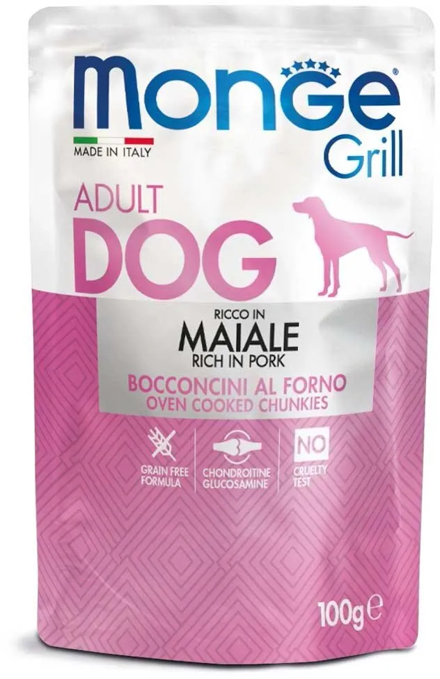 MONGE GRILL kapsička s m masem pro psy