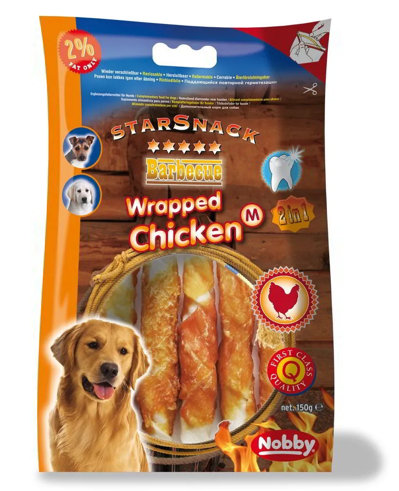 Nobby StarSnack Barbecue Wrapped Chicken Medium