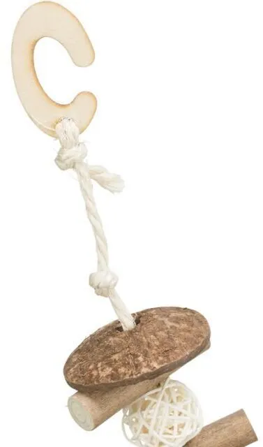 Okusovací houpačka do voliéry,  20 x 30 cm, kokos/dřevo, ratan