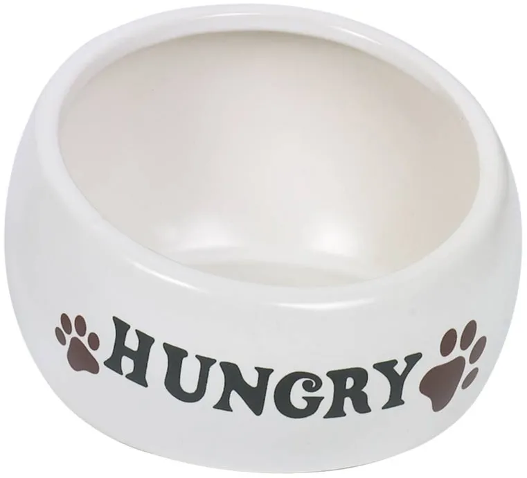 Nobby keramická ergonomická miska Hungry krémová