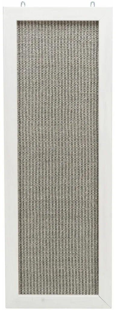 Škrábací deska na zeď, dřevěný rám, 38 × 58 cm, šedá/bílá
