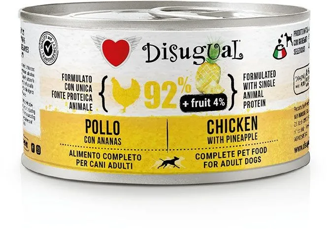Disugual Fruit Dog Single Protein Kuře s ananasem konzerva
