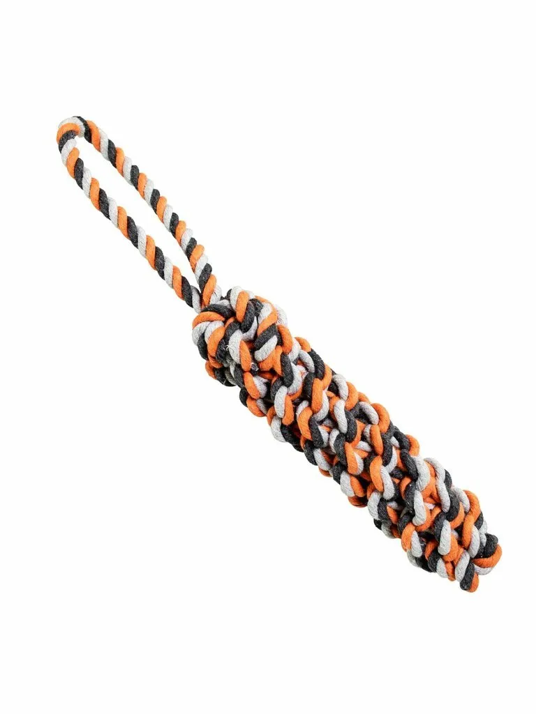 Bavlněný pešek HipHop 40 cm / 215 g šedá, tm.šedá, oranžová
