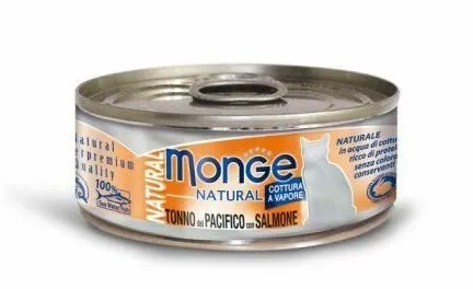 MONGE NATURAL kousky tuňáka s kuřecím masem pro kočky