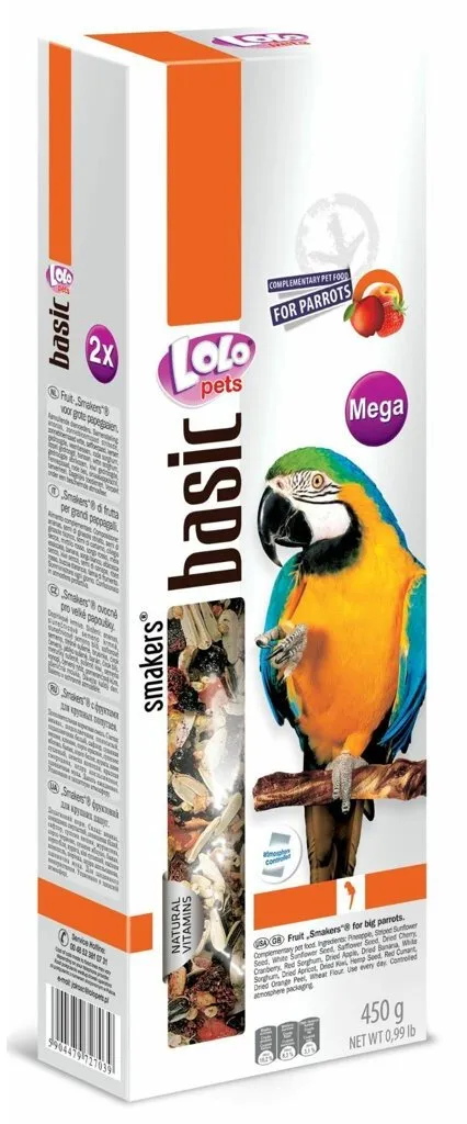LOLO SMAKERS MEGA 2 klasy pro velké papoušky