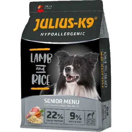 JULIUS K-9 HighPremium 12kg SENIOR/LIGHT Hypoallergenic LAMB&Rice