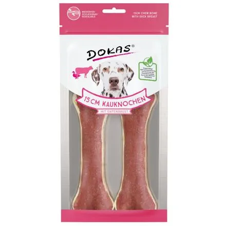 Dokas - Kosti z hovězí kůže s kachním