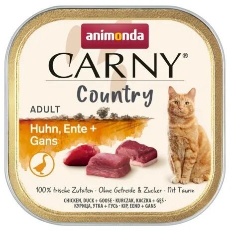 ANIMONDA CARNY Country Adult kuře, telecí a zvěřina, paštika pro kočky