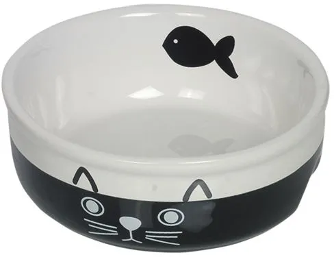 Nobby keramická miska pro kočky černobílá