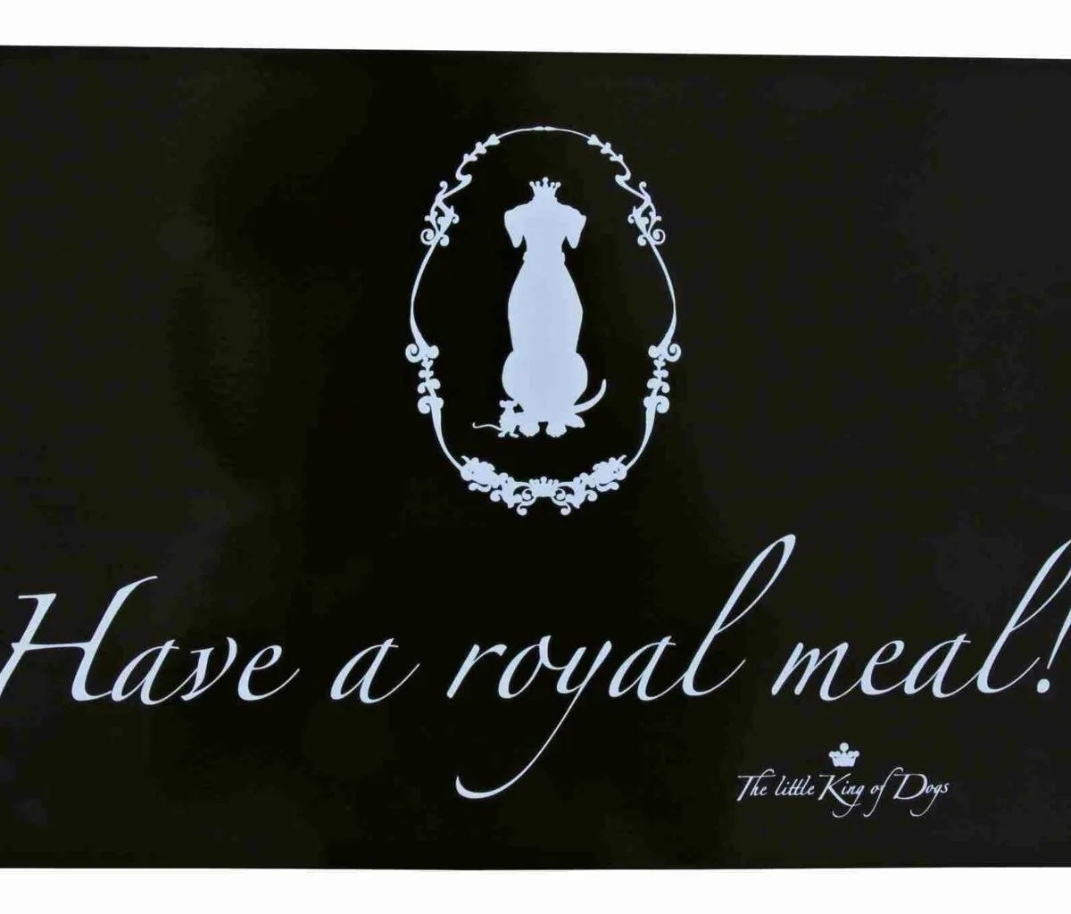 Prostírání - gumová podložka pod misky černá Royal 44x28 cm