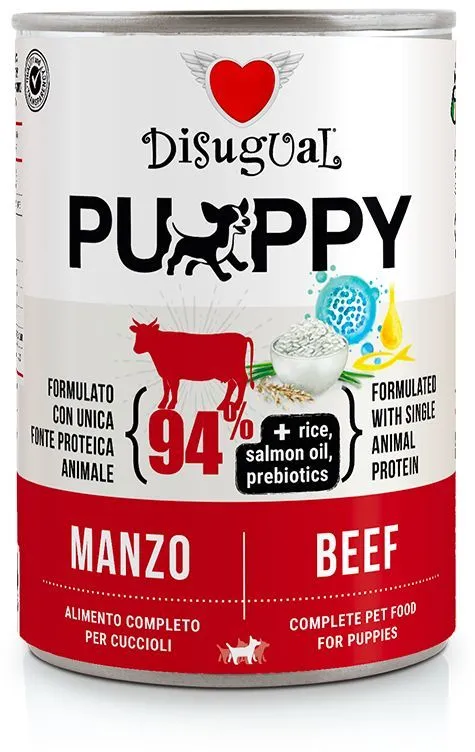 Disugual Dog Single Protein Puppy Hovězí konzerva