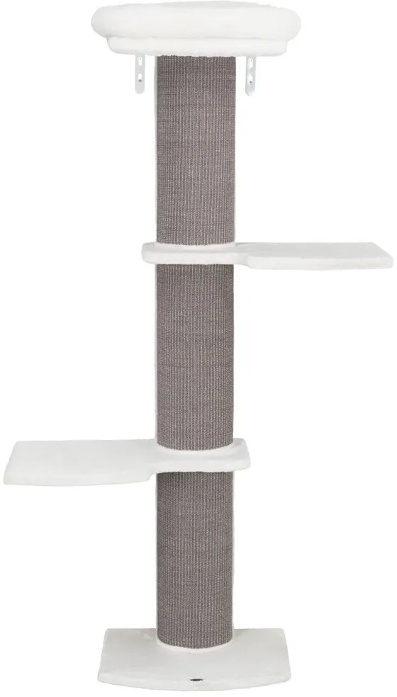 Škrábadlo ACADIA, 3posty, montovatelné ke zdi, 160cm, šedé