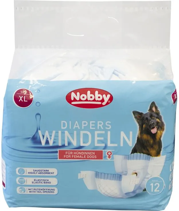 Nobby papírové pleny pro feny (12 ks)