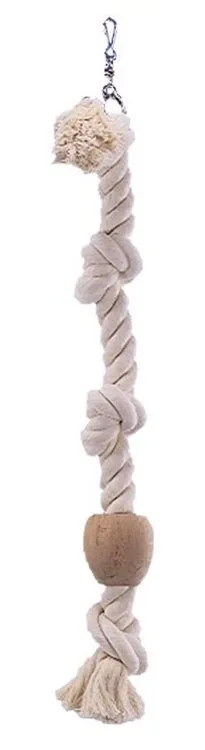 Nobby závěsné bavlněné lano se 3 uzly 67cm