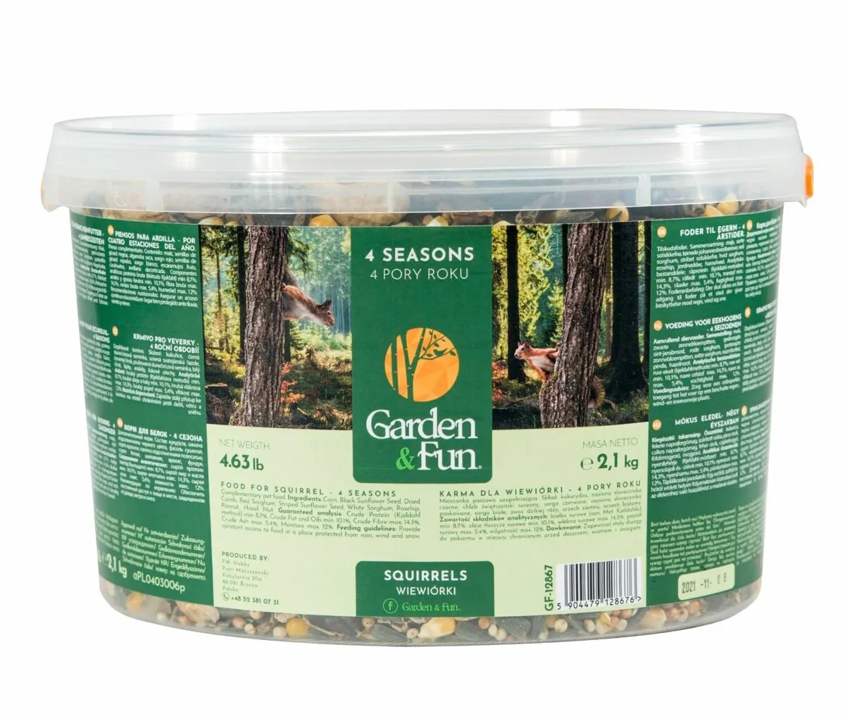 GARDEN FUN krmivo pro veverky 3 L/2,1 kg
