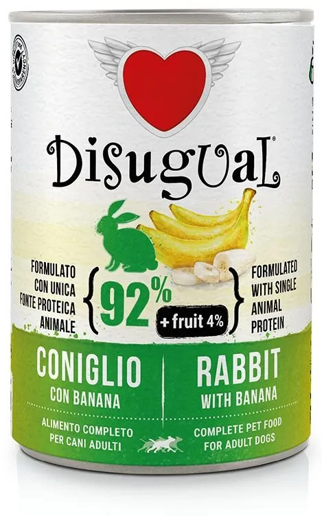 Disugual Fruit Dog Single Protein Králík s banánem konzerva