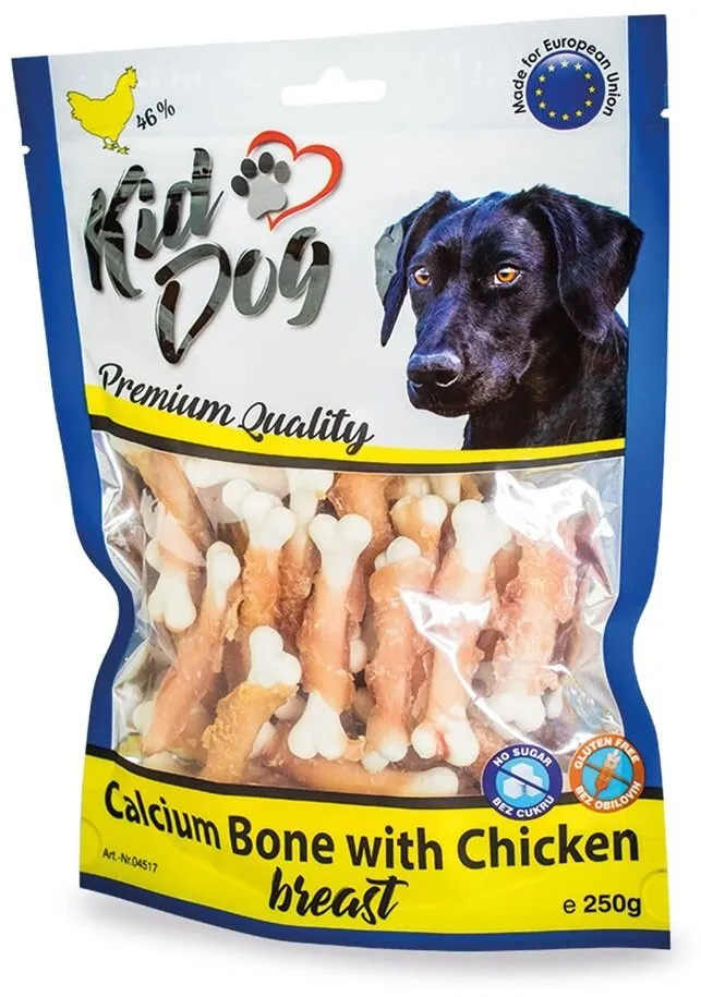 KIDDOG kuřecí prsa na kalciové kostičce
