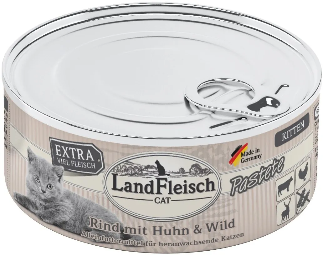 Landfleisch Cat Kitten Pastete hovězí, kuře, zvěřina