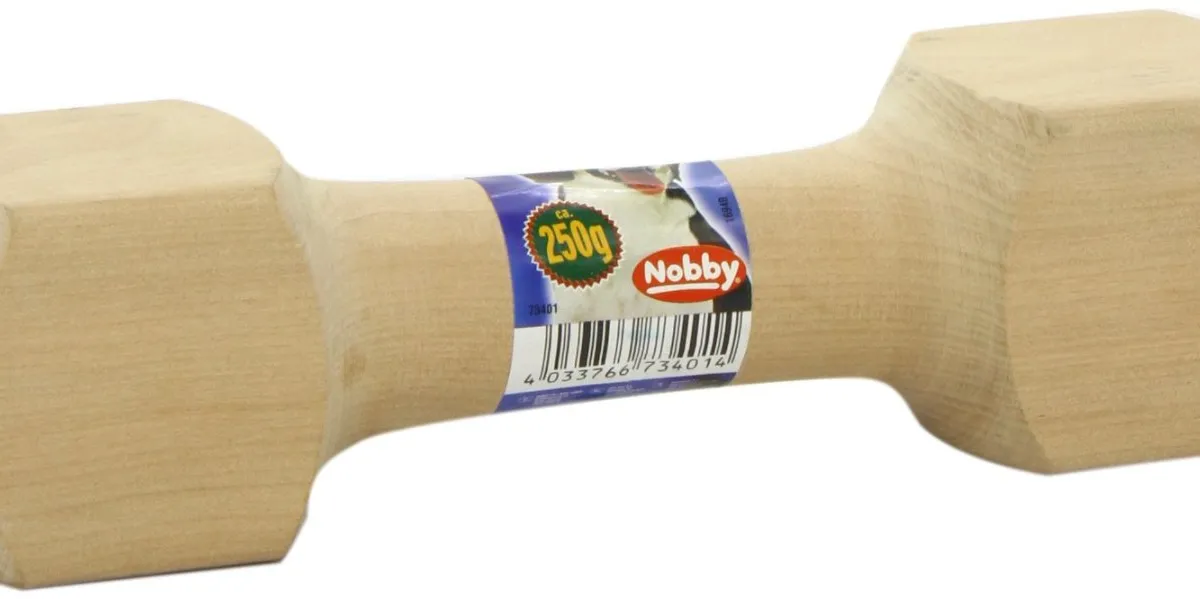 Nobby aportovací činka dřevěná