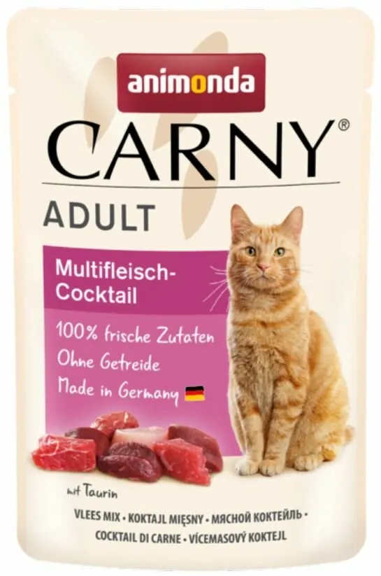 Carny Adult 85 g hovězí, krůta+ráčci, kapsička pro kočky