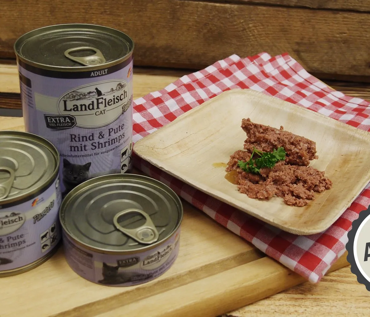 Landfleisch Cat Adult Pastete hovězí, krůta, krevety