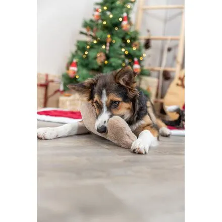 Xmas Bone - vánoční látková kost zdobená s em