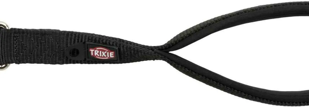 PREMIUM krátké vodítko ploché černé M-XL 30 cm/25 mm