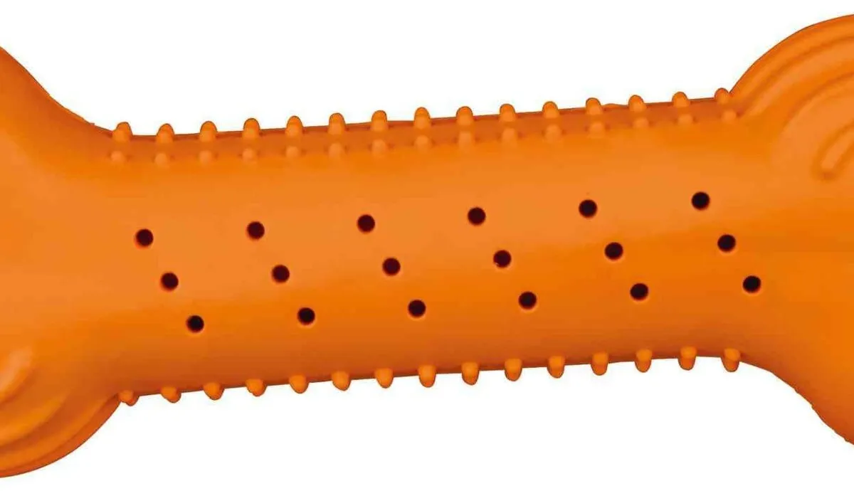 Chrastící kost přírodní guma