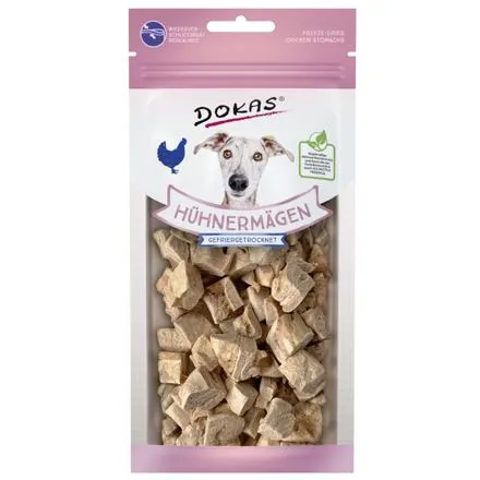 Dokas - Mrazem sušené kuřecí žaludky pro psy 20 g