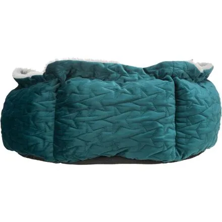Xmas - Kulatý pelech ESTELLE 50 cm, vysoký okraj, samet/plyš