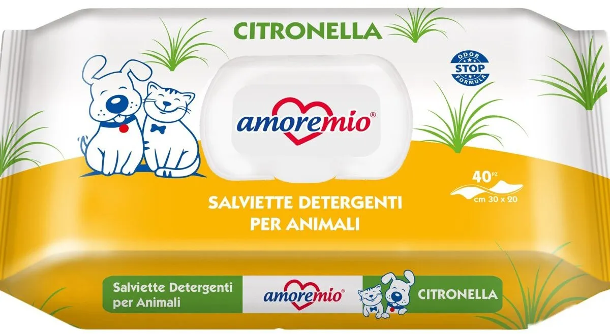 AMOREMIO vlhčené čistící ubrousky, aroma