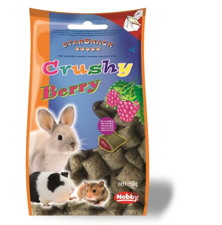 Nobby StarSnack Crushy pamlsek pro hlodavce křupavé polštářky