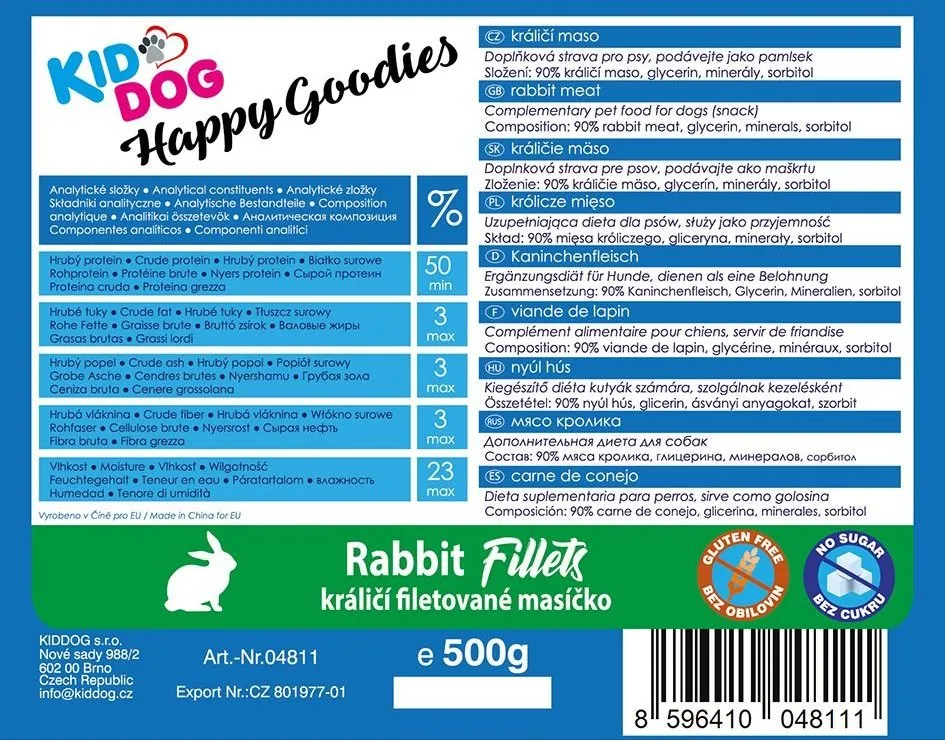 KIDDOG králičí filetované masíčko