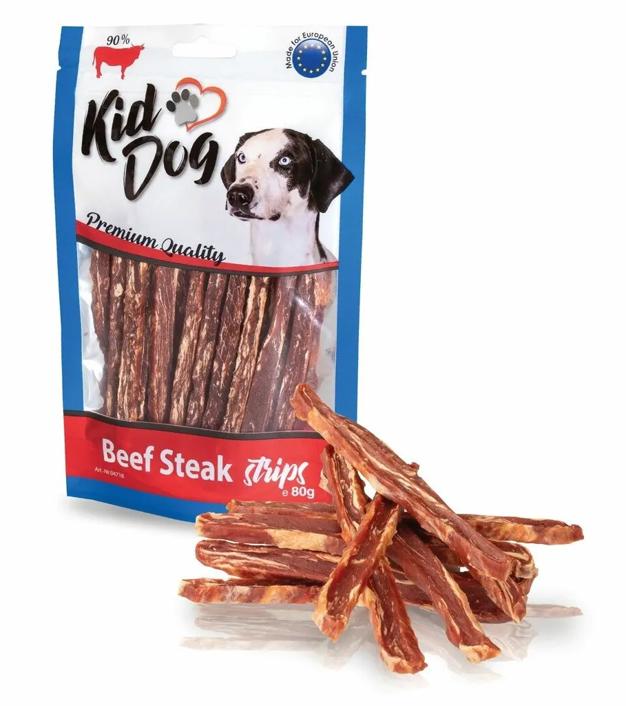 KIDDOG hovězí steak v proužku