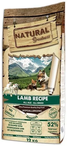 Natural Greatness Lamb Recipe All Breed Sensitiv/jehně