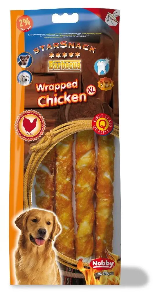 Nobby StarSnack Barbecue Wrapped Chicken Medium