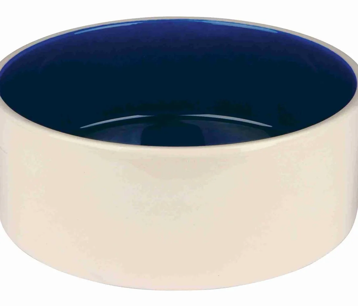 Keramická miska velká 2,3l/22cm - bílá/modrá