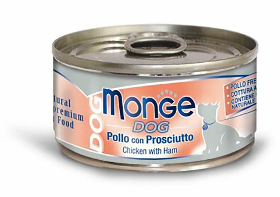 MONGE DOG NATURAL kuřecí maso se sýrem pro psy