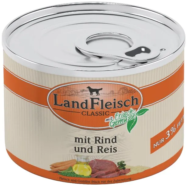 Landfleisch Dog Classic hovězí s rýží, dietní