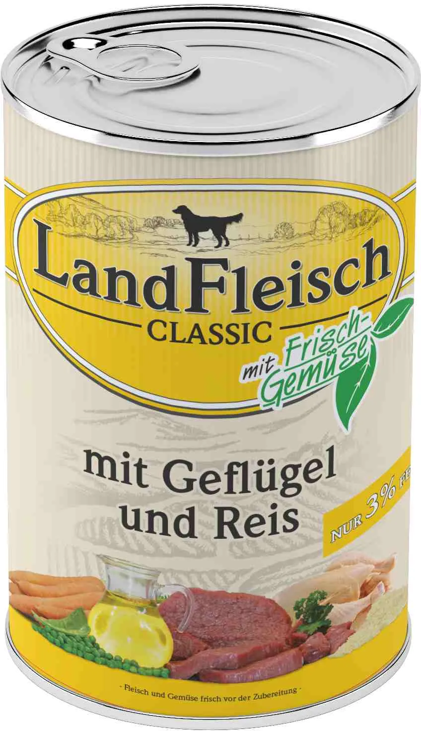 Landfleisch Dog Classic drůbeží s rýží, dietní