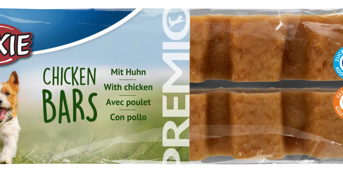 PREMIO Chicken Bars, žvýkací tyčinky s 80% kuřecího masa, 2 x 30g