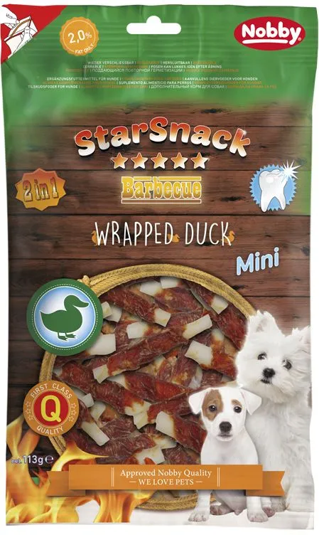 Nobby StarSnack Wrapped Duck MINI pamlsky pro psy